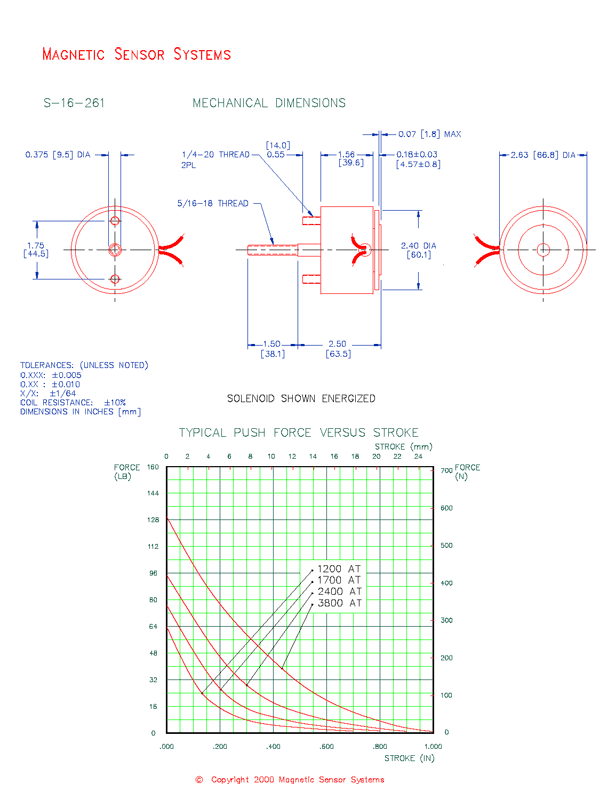 Low Profile Clapper Solenoid  S-16-261  Page 2