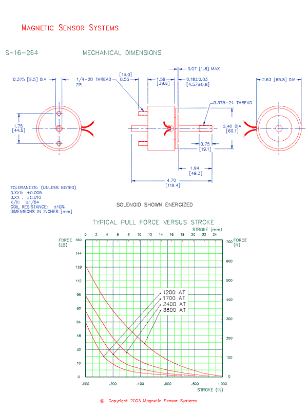 Low Profile Clapper Solenoid  S-16-264  Page 2